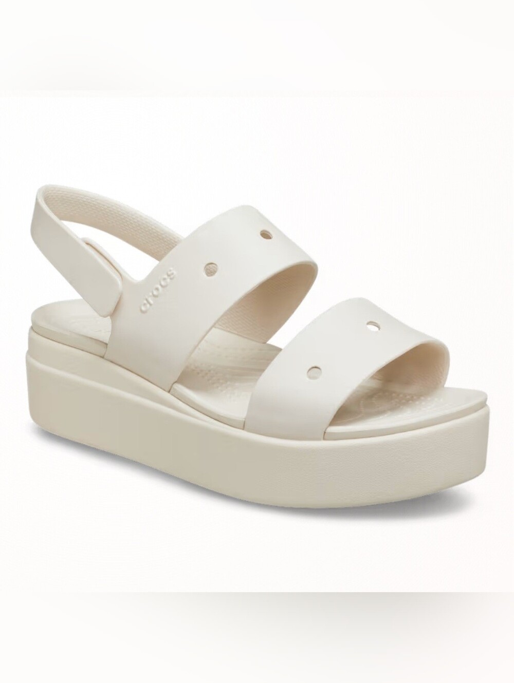 Crocs Classic Platform Sandal — Neutral Cream - Picture 3 of 7